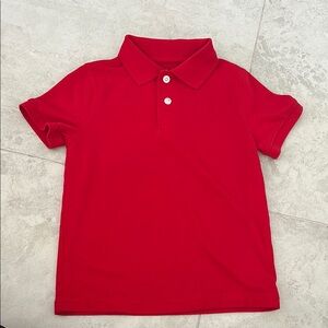 Vibrant Red Polo Shirt with Classic Collar